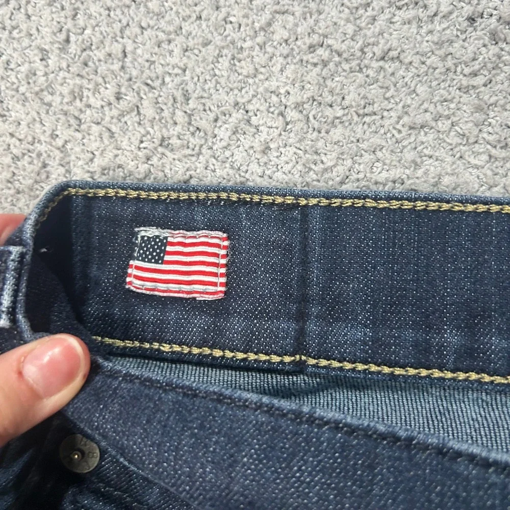 True‎ Religion Jeans Ricky Relaxed Straight 38 Dark Wash Y2K Streetwear USA Made